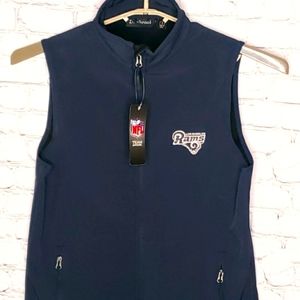 LA Rams Zip up Vest  Small